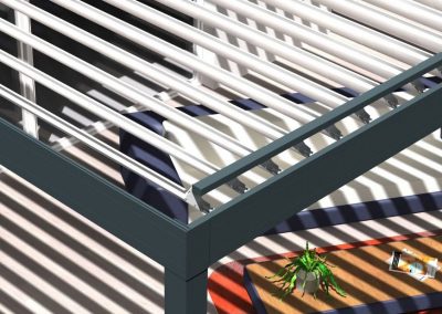Lames pergola bioclimatique